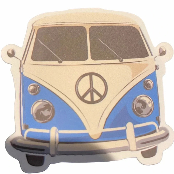 5 STICKERS CAMPING VINTAGE VAN TRAVEL TRIP - Picture 4 of 6